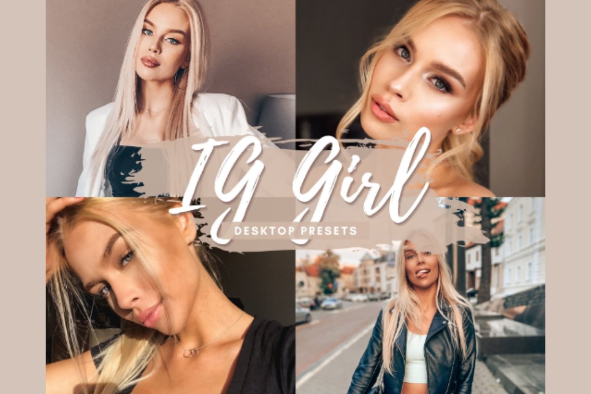 IG GIRL Desktop Lightroom Presetscover image.