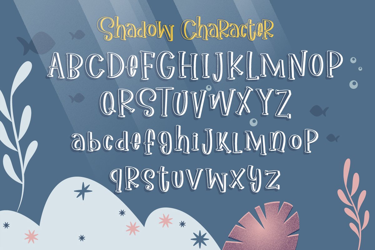 ikan salmon handwritten font 09 953