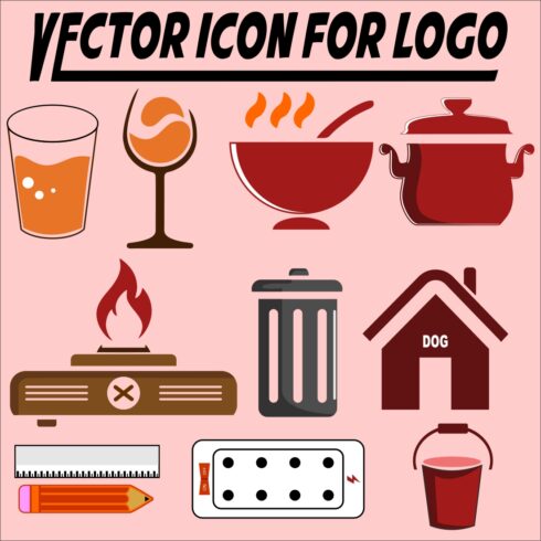 VECTOR HOUSEHOLD ICON, ILLUSTRATION cover image.