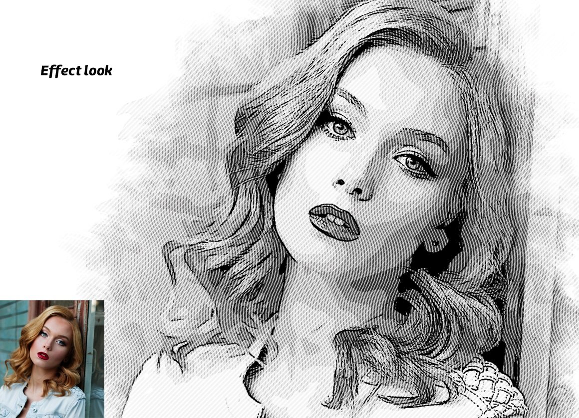 Illustration Photoshop Actionpreview image.