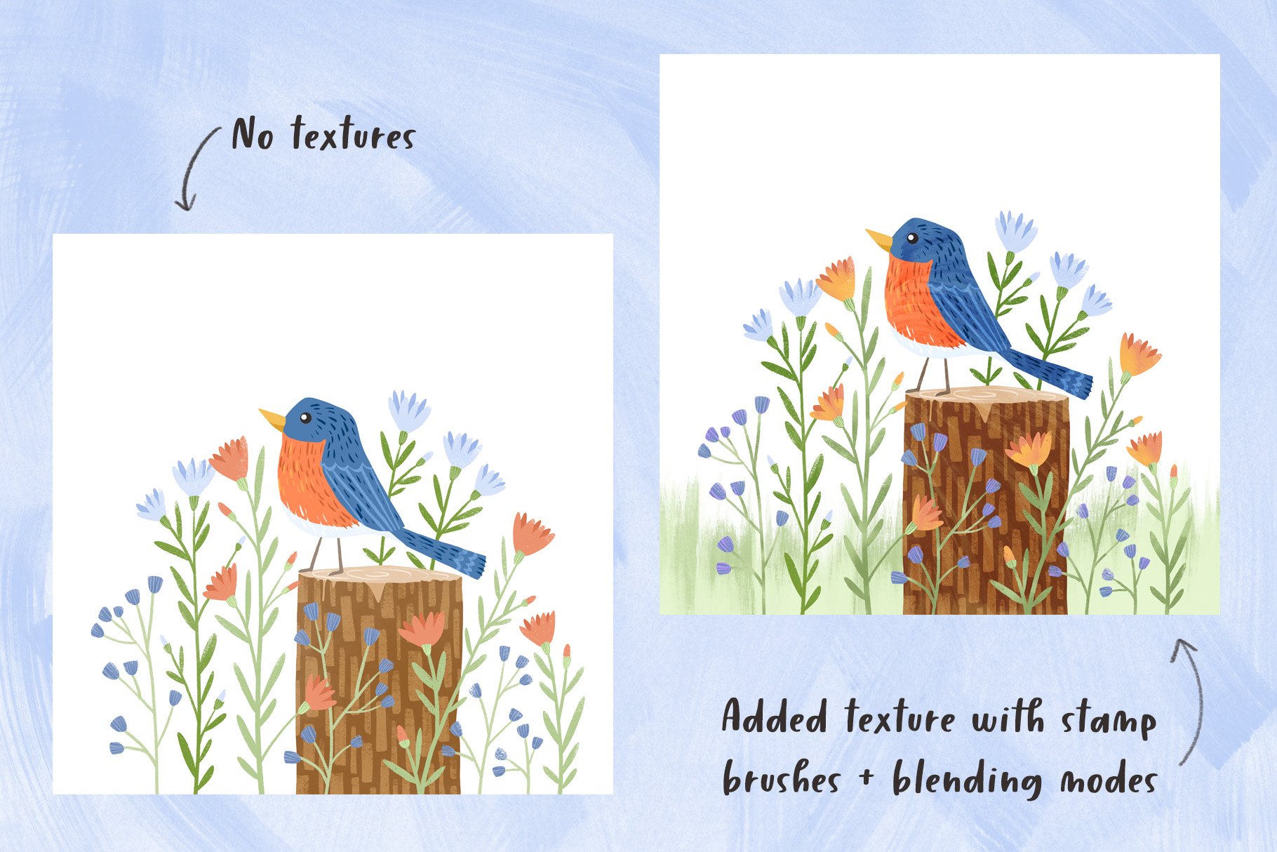 Gouache Textures + Stamp Brushespreview image.