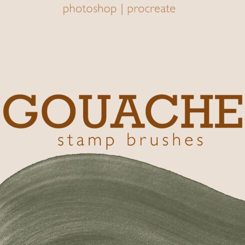 Gouache Stamp Brushes Packcover image.