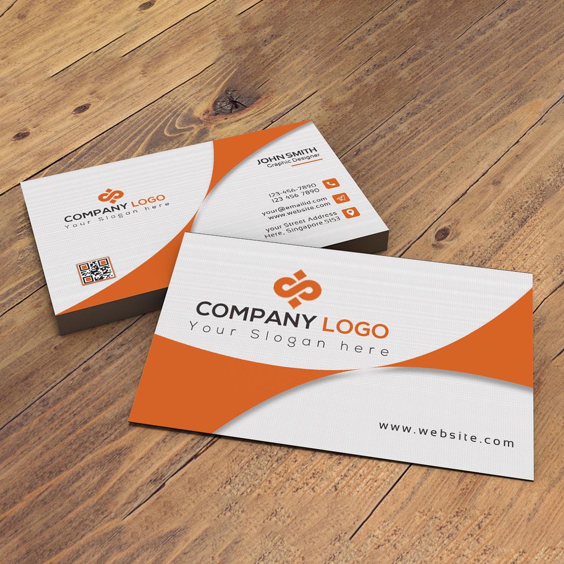 Corporate Business Card preview image.