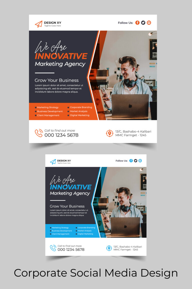 Corporate Business Social Media Banner - MasterBundles