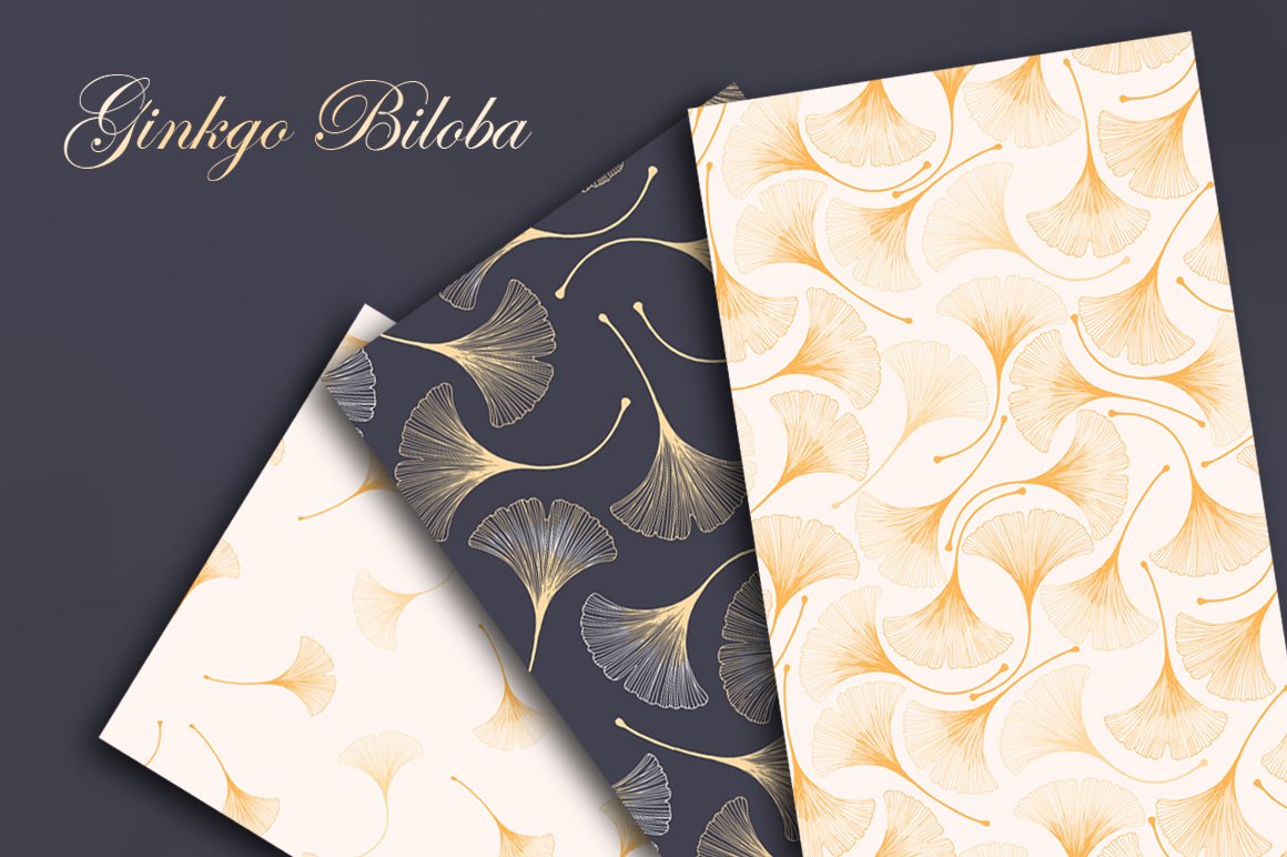 Set of paper with a floral pattern on it.
