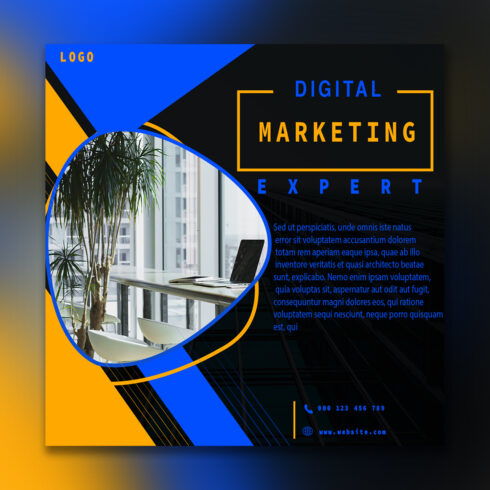 Digital marketing and real estate corporate creative social media post template design cover image.