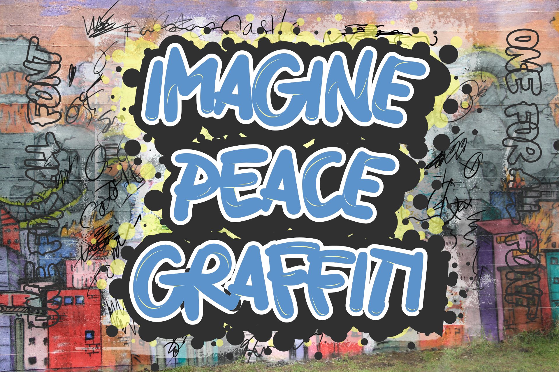 Imagine Peace Graffiti cover image.