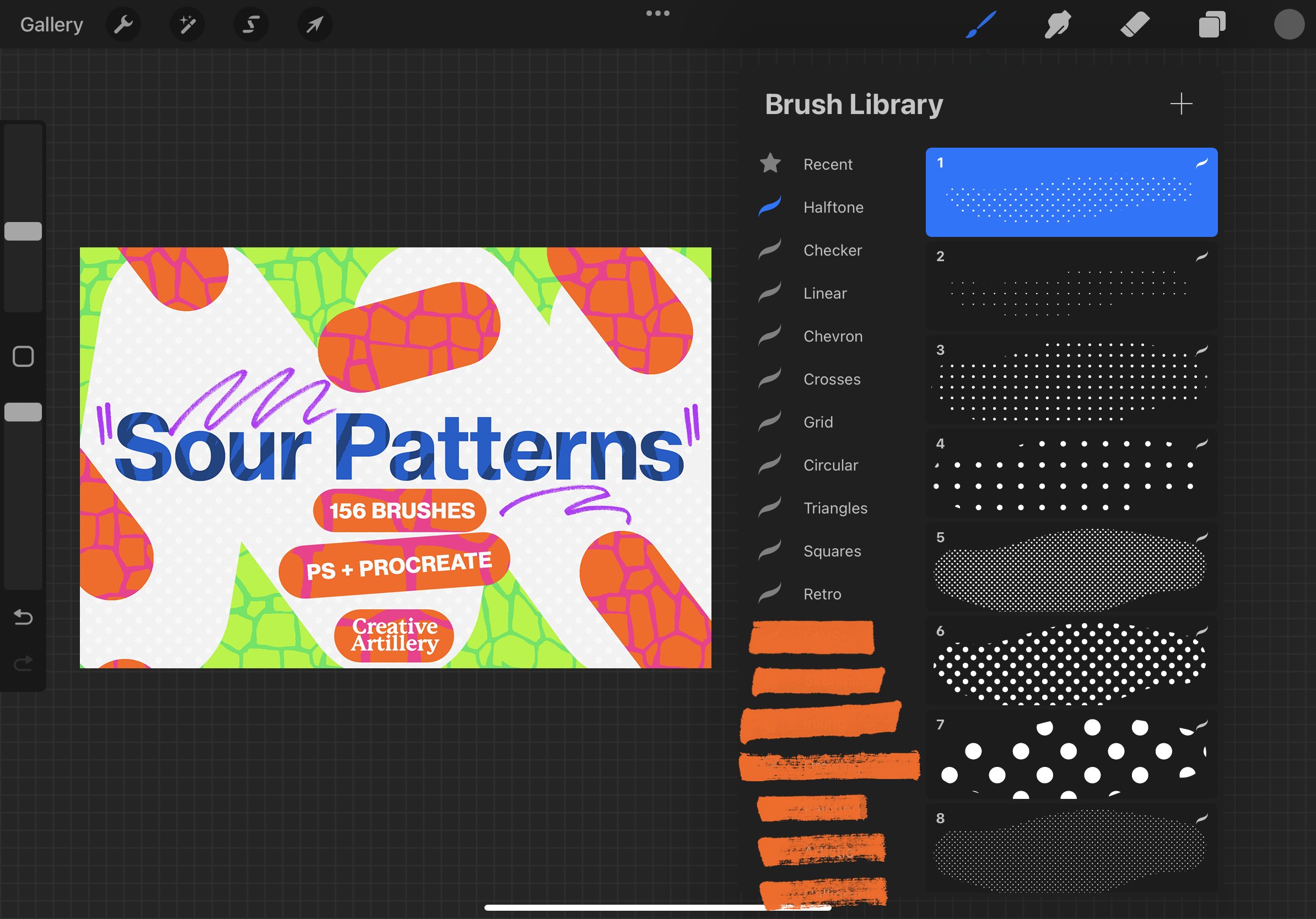 Sour Patterns Brushpreview image.