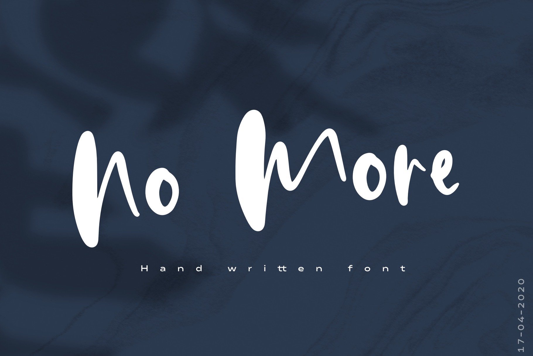 No More | Hand Written Font cover image.