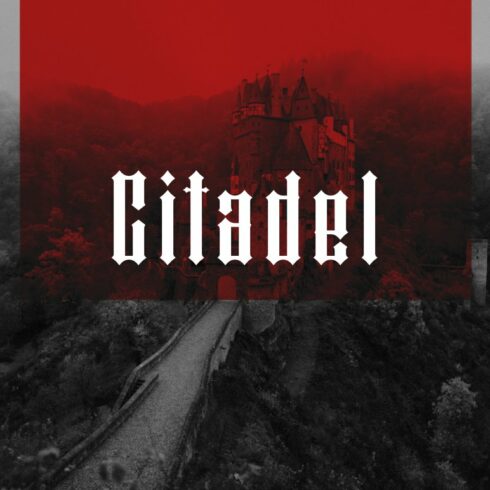 Citadel font cover image.