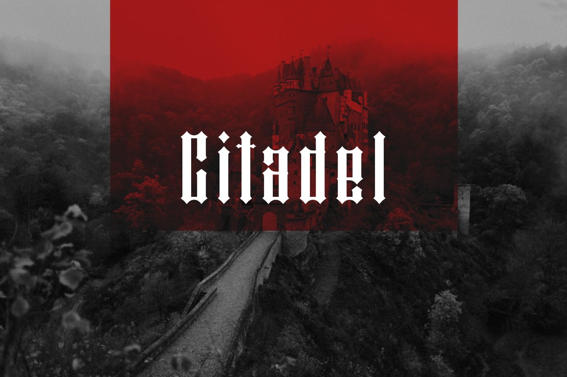 Citadel font cover image.