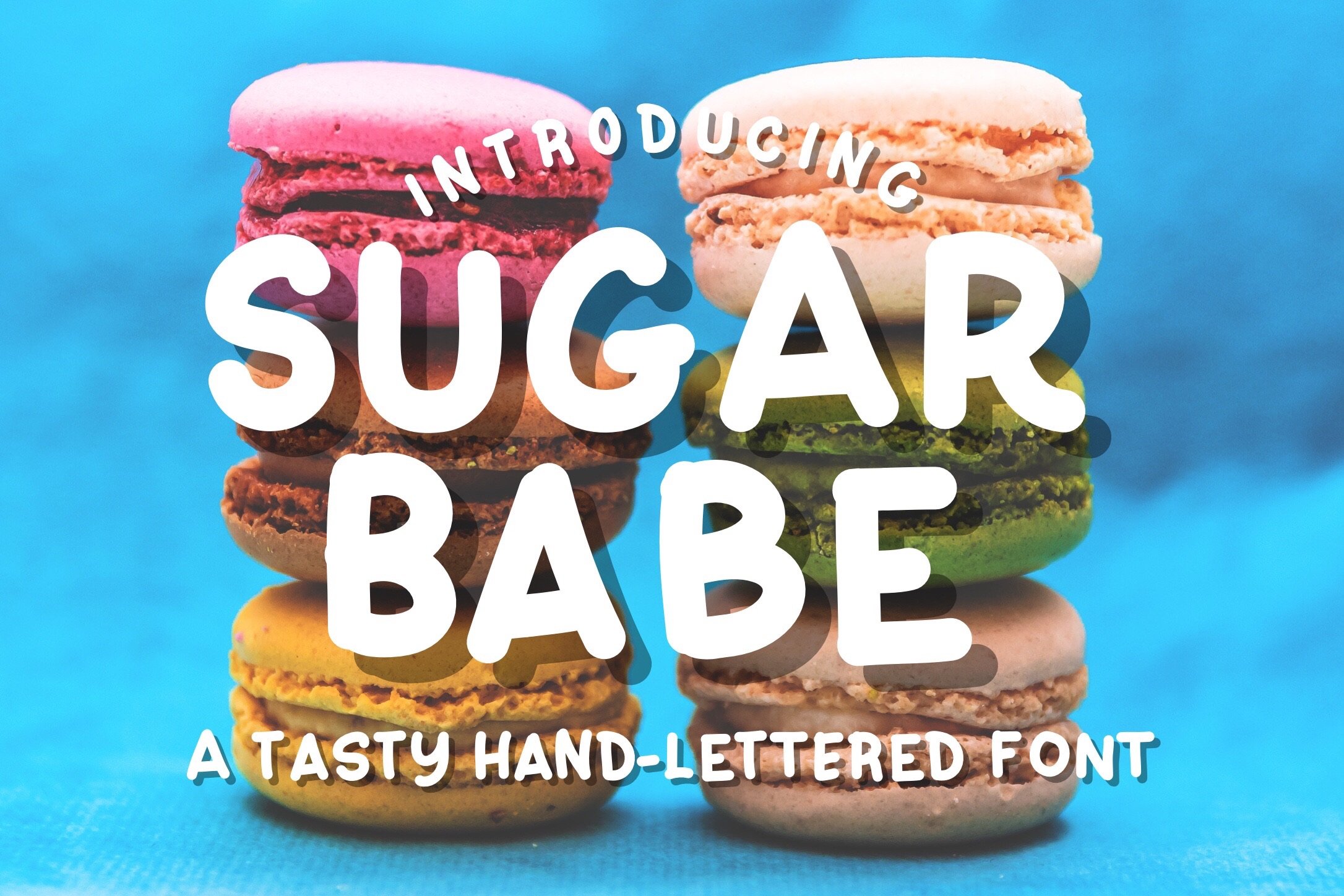 Sugar Babe hand-lettered font cover image.