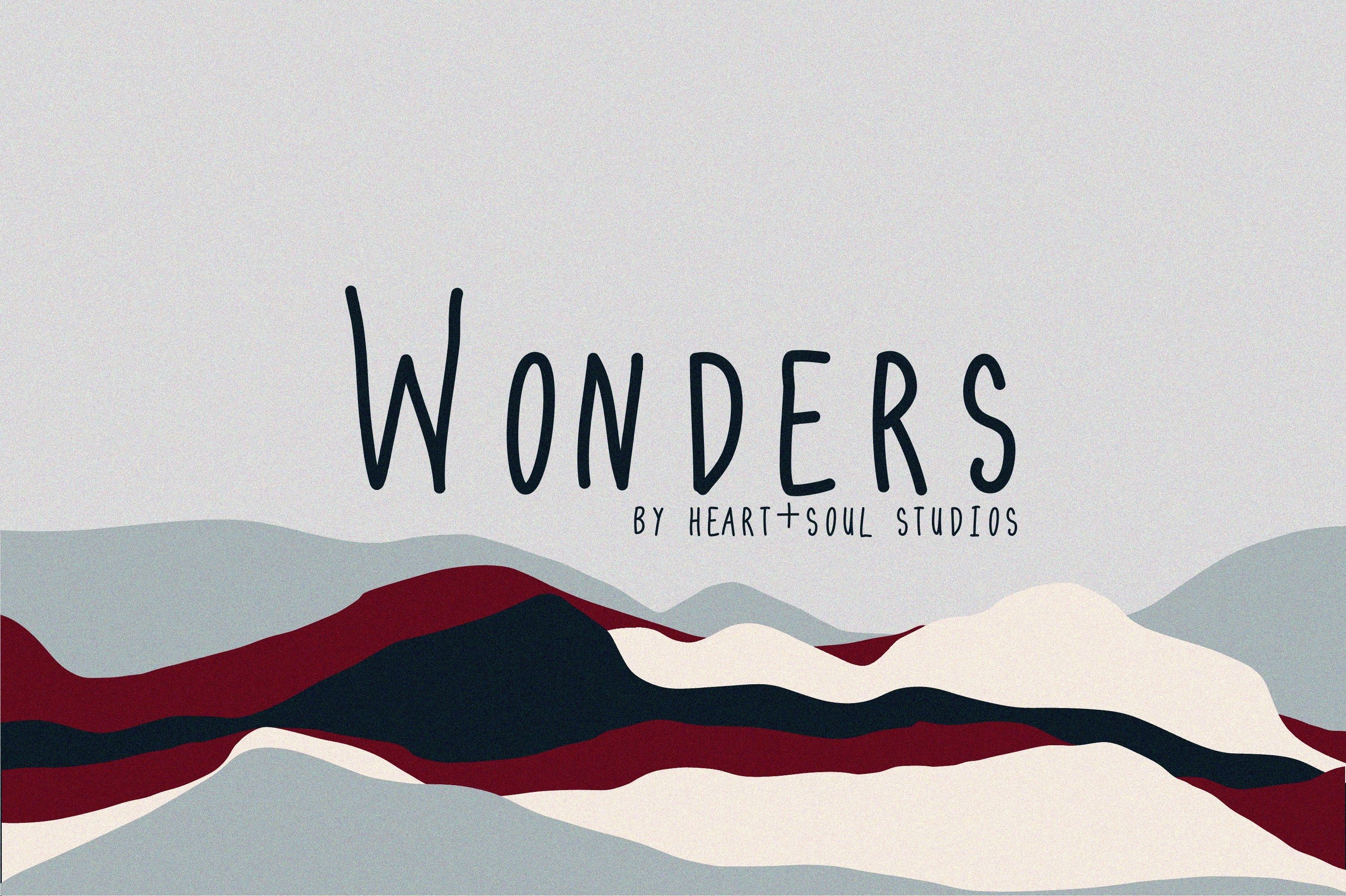 Wonders | Handwritten Sans cover image.