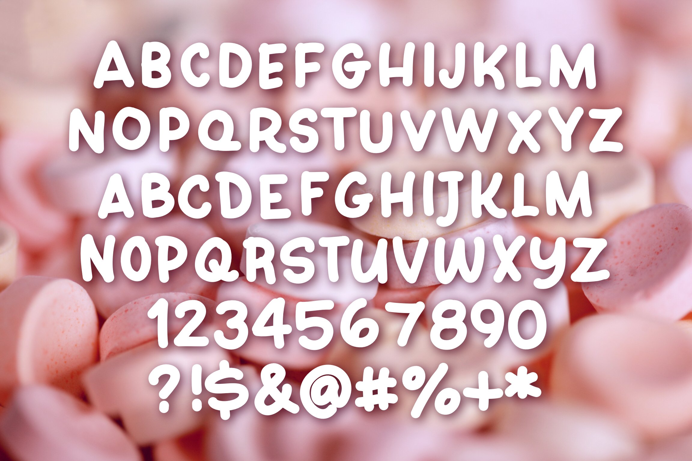 Sugar Babe hand-lettered font preview image.
