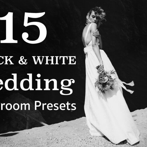 TOP 15 BW WEDDING Lightroom Presetscover image.
