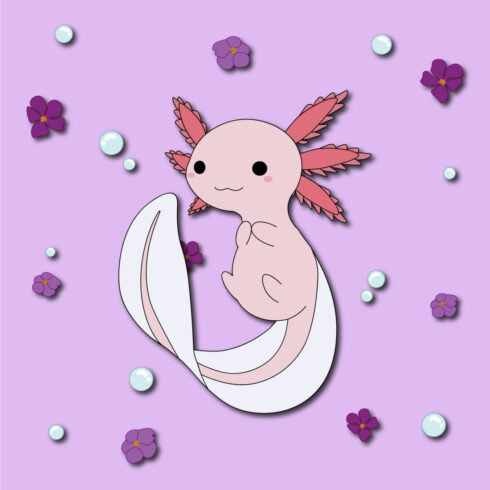 Your festive axolotl cover image.