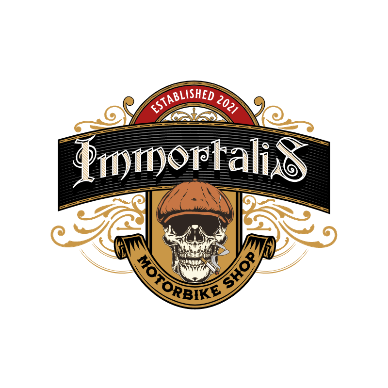 immortalis motorbike shop skull 342