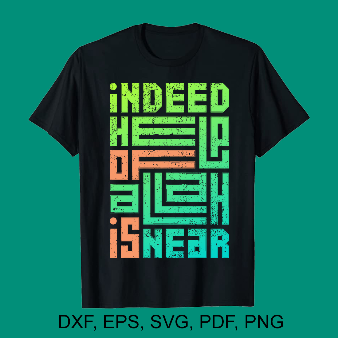 Indeed help of Allah is near 8 SVG Bundle T-Shirt Design preview image.