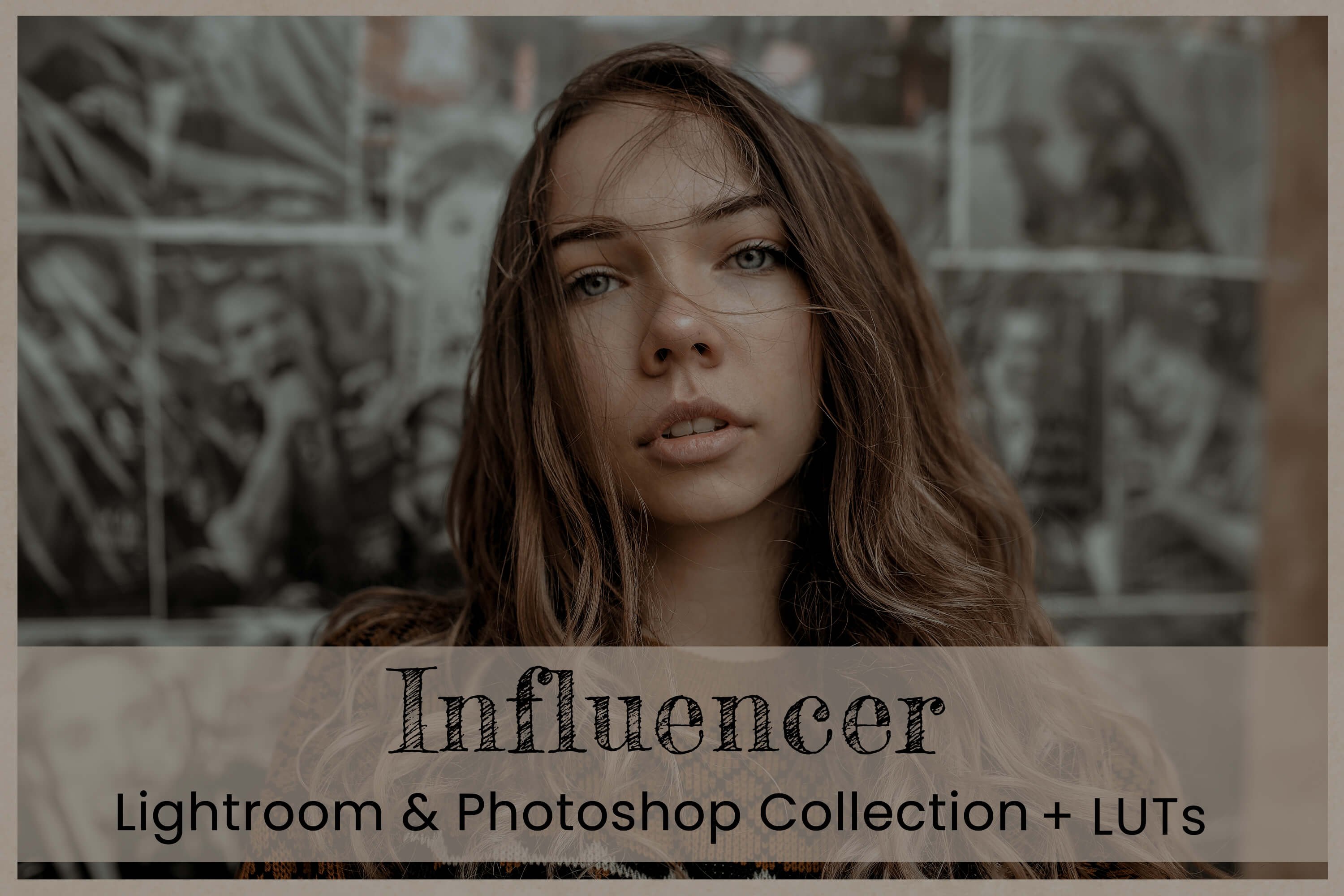 Influencer Photoshop Actions Filterscover image.