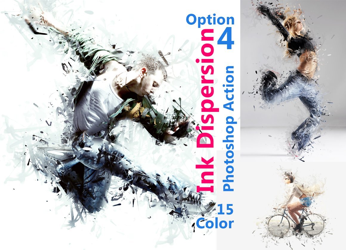 ink dispersion photoshop action 560