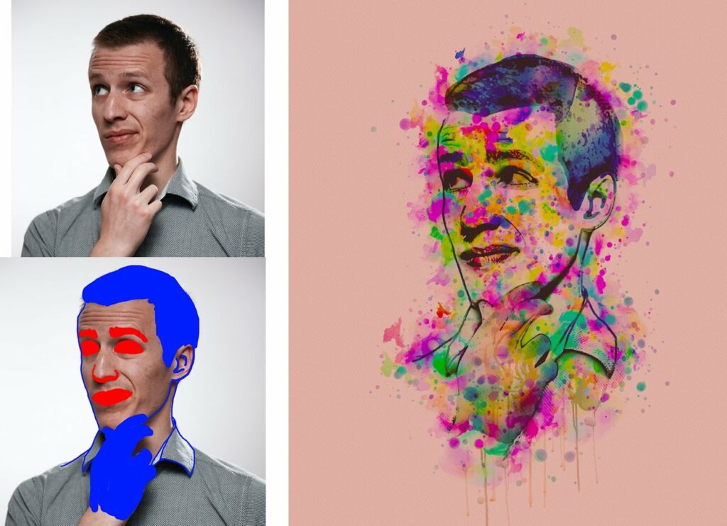 Ink Drop Painting Photoshop Action – MasterBundles