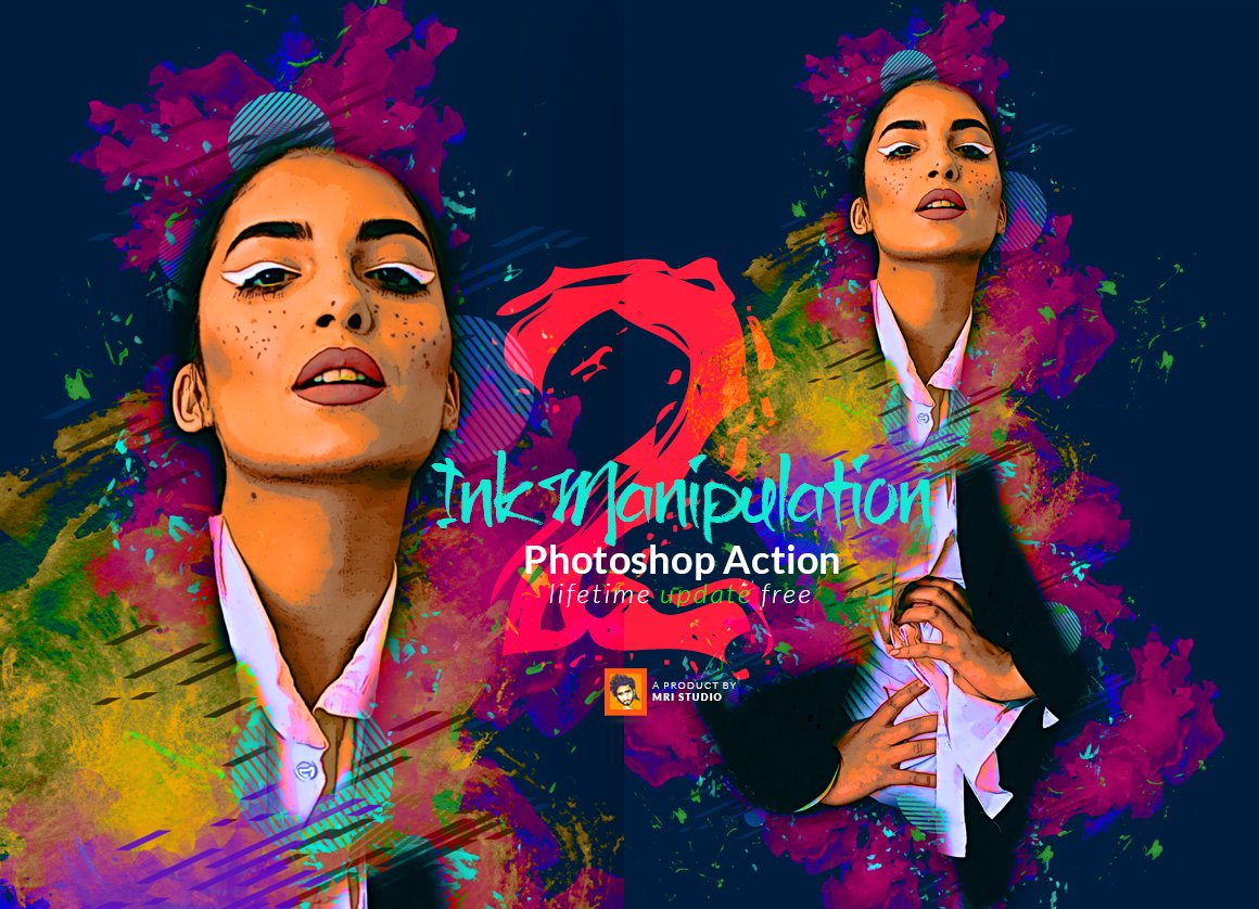 ink manipulation photoshop action 593