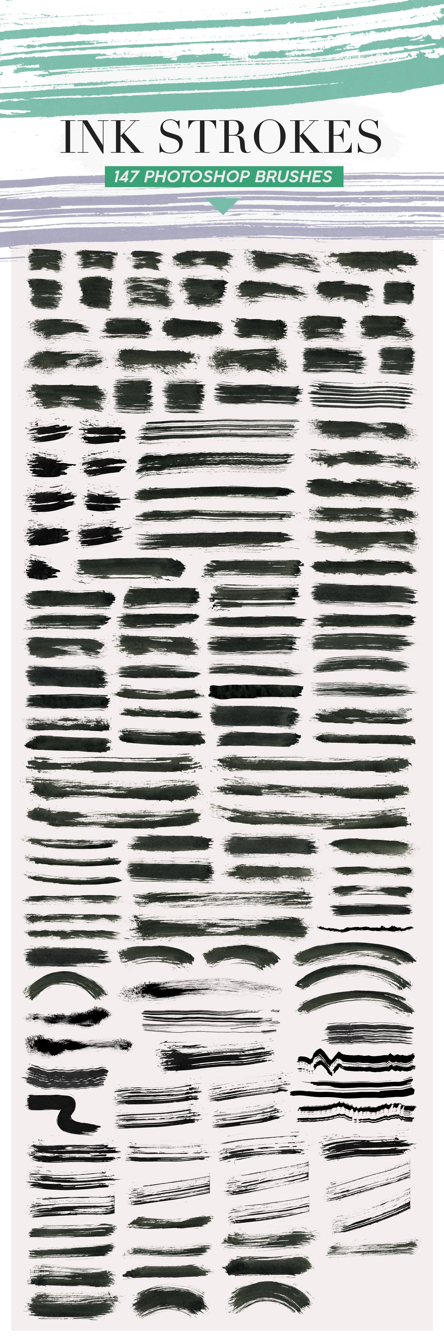 ink strokes brushes preview 352