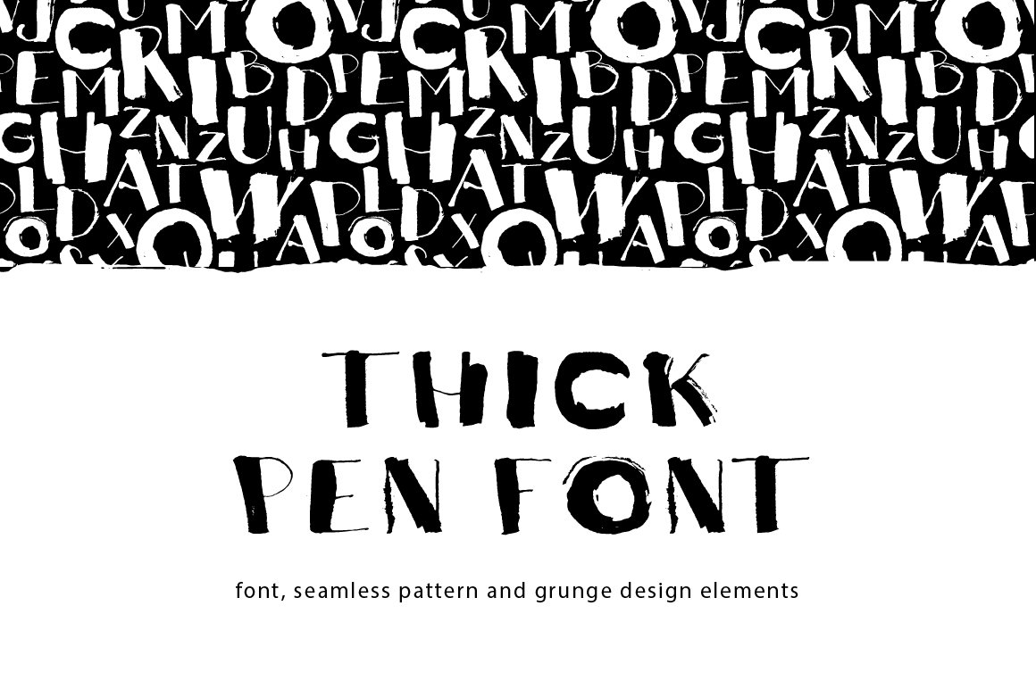 Thick Pen Font cover image.