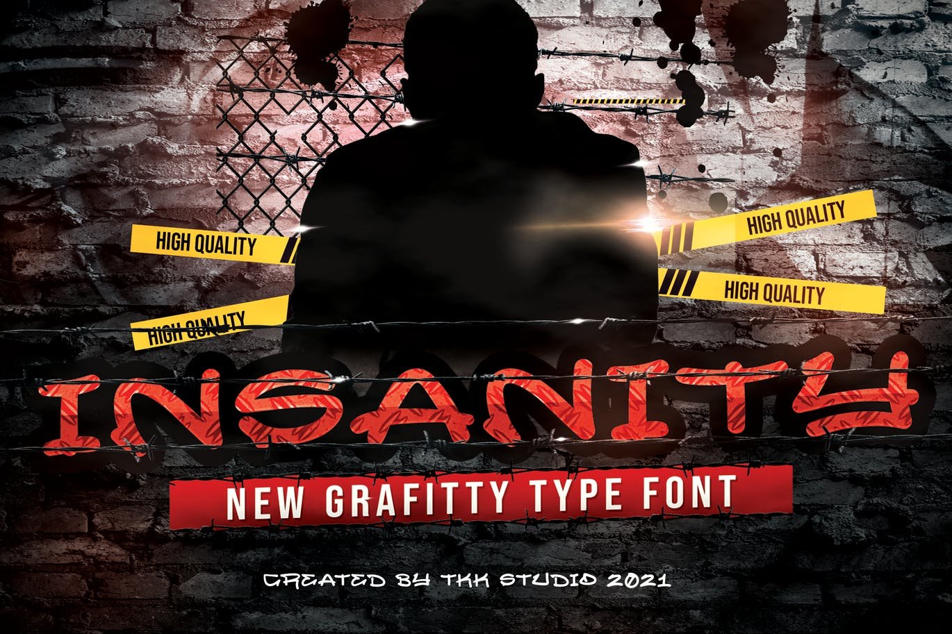 INSANITY - Graffiti Font cover image.