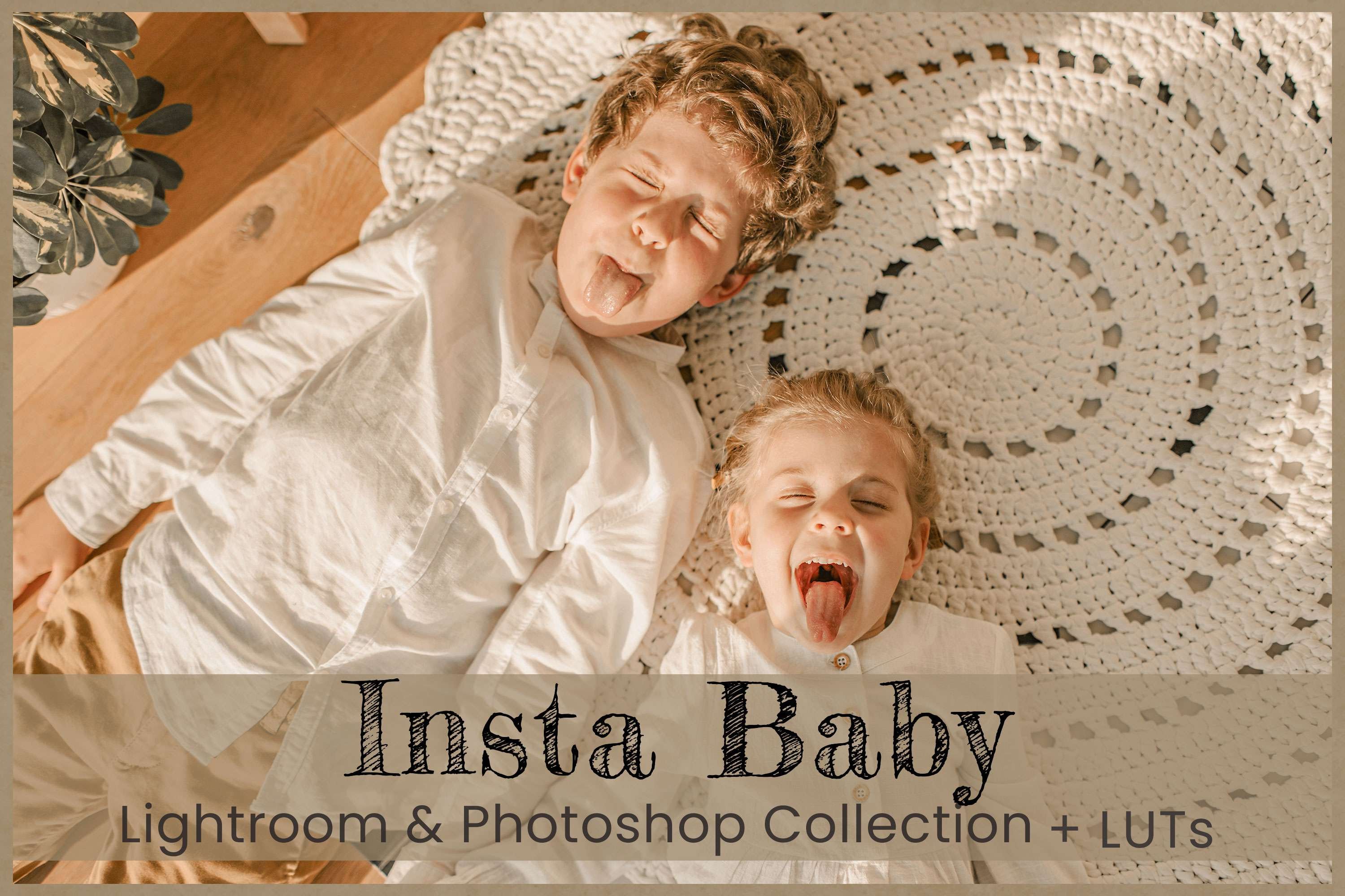 Insta Baby Photoshop Actions Filterscover image.