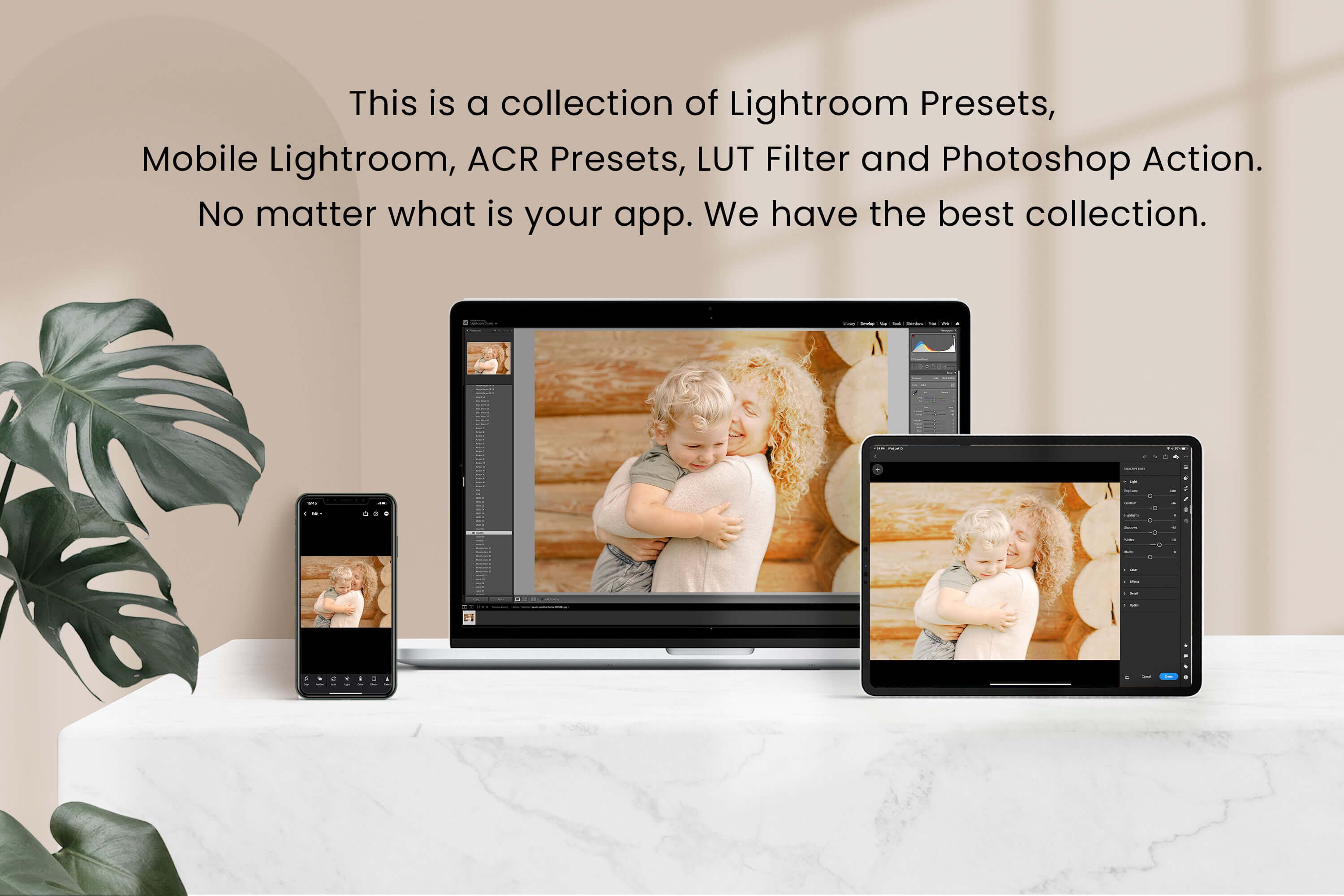 Insta Baby Photoshop Actions Filterspreview image.