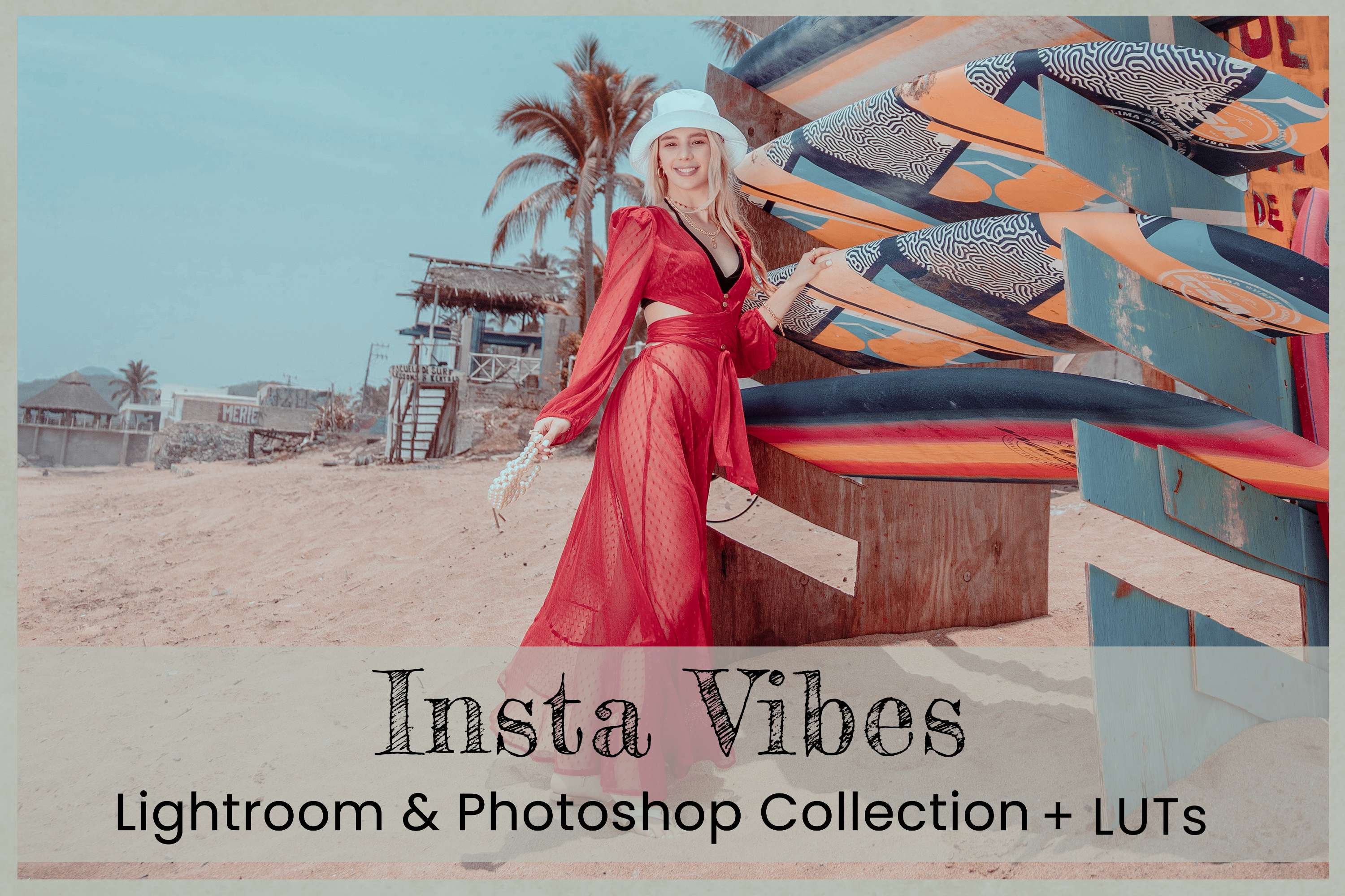 Insta Vibes Photoshop Actions LUTscover image.