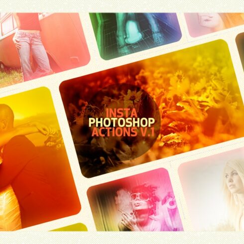 Insta Photoshop Actions V.1cover image.