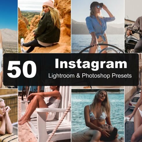 50 Instagram Lightroom Presetscover image.