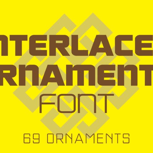 Interlaced Ornaments Font cover image.