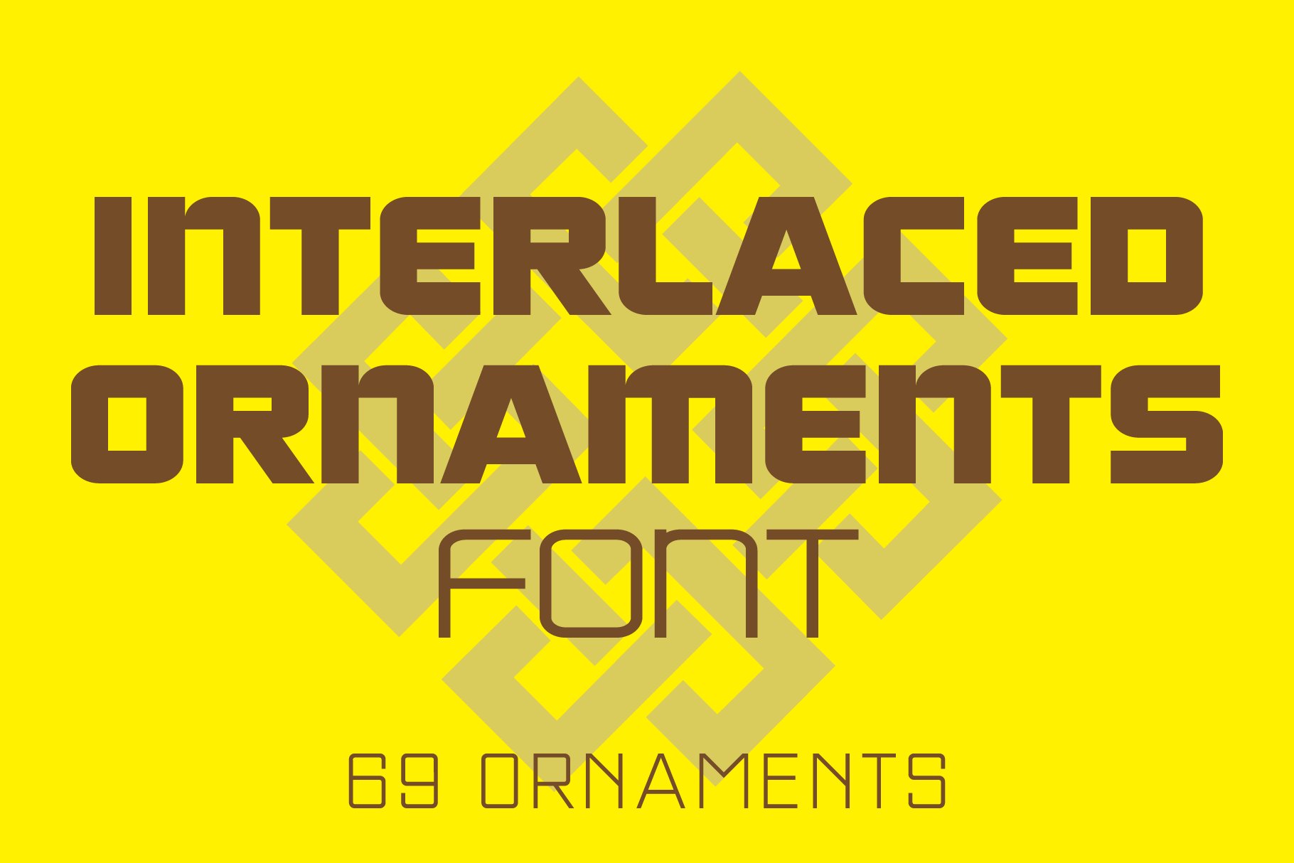 Interlaced Ornaments Font cover image.