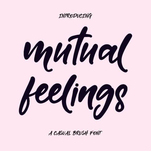 Mutual Feelings Font cover image.