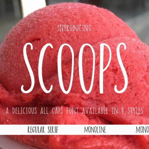 Scoops Font cover image.