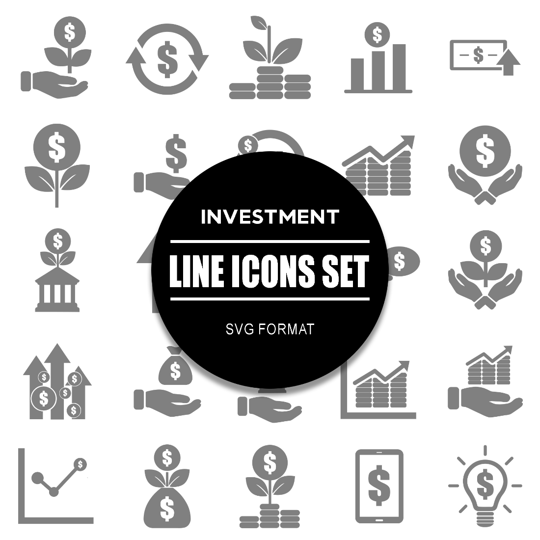 Investment Icon Set cover image.