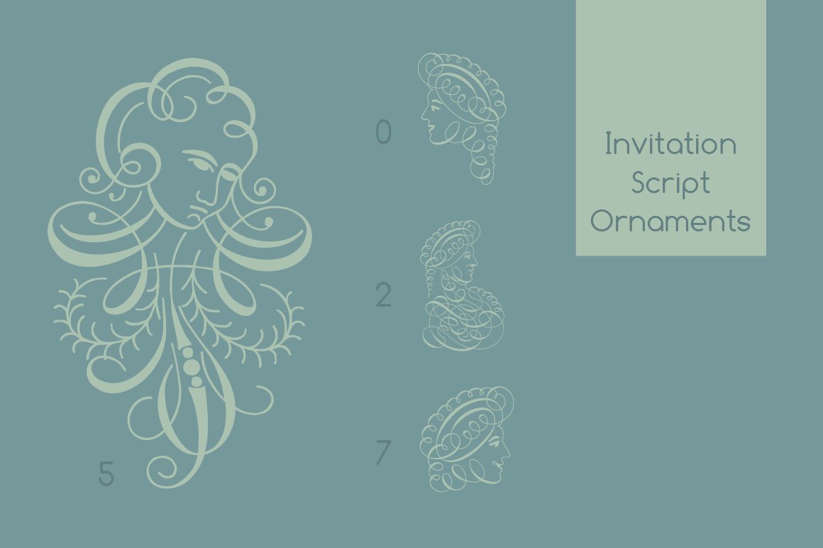 Invitation Script Ornaments Pack cover image.