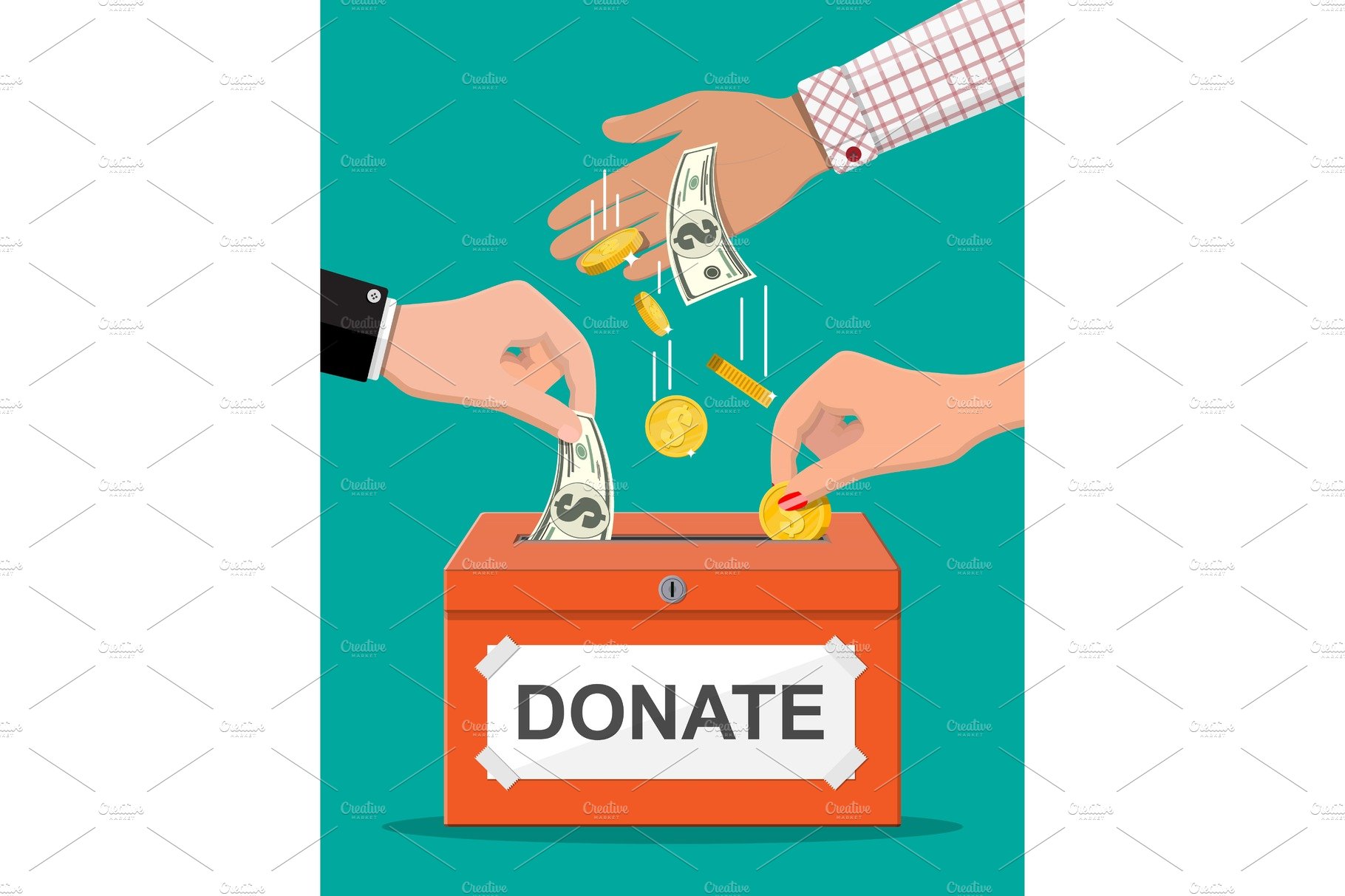 creative donation box