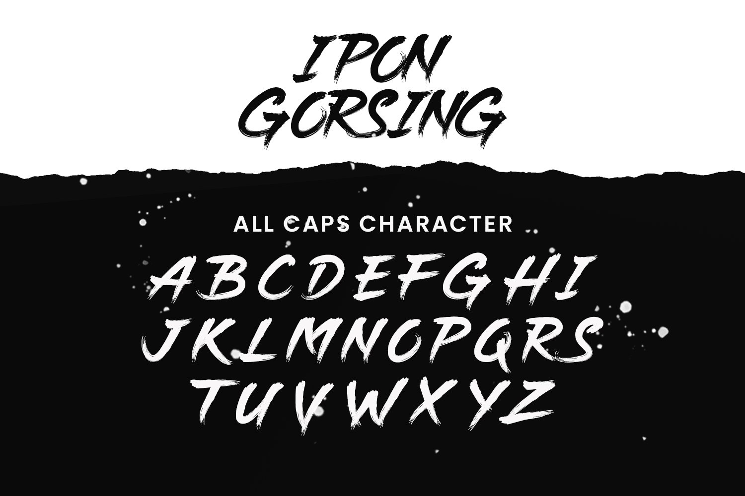 ipon gorsing brush font 4 880