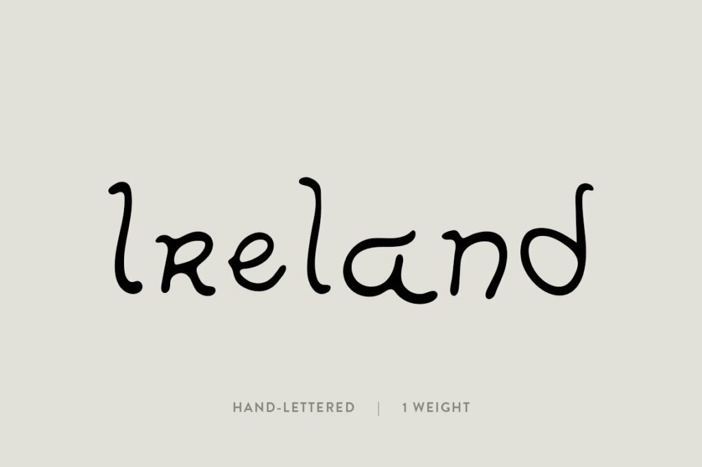 Ireland / hand lettered font – MasterBundles