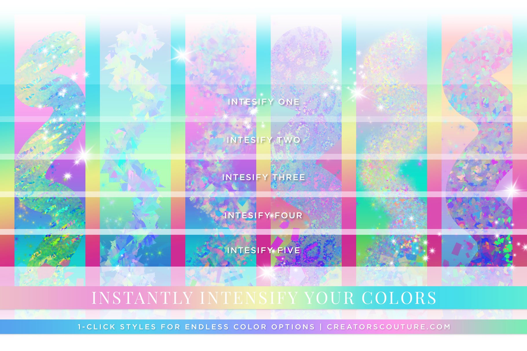 iridescent holographic brushes effects 12 548