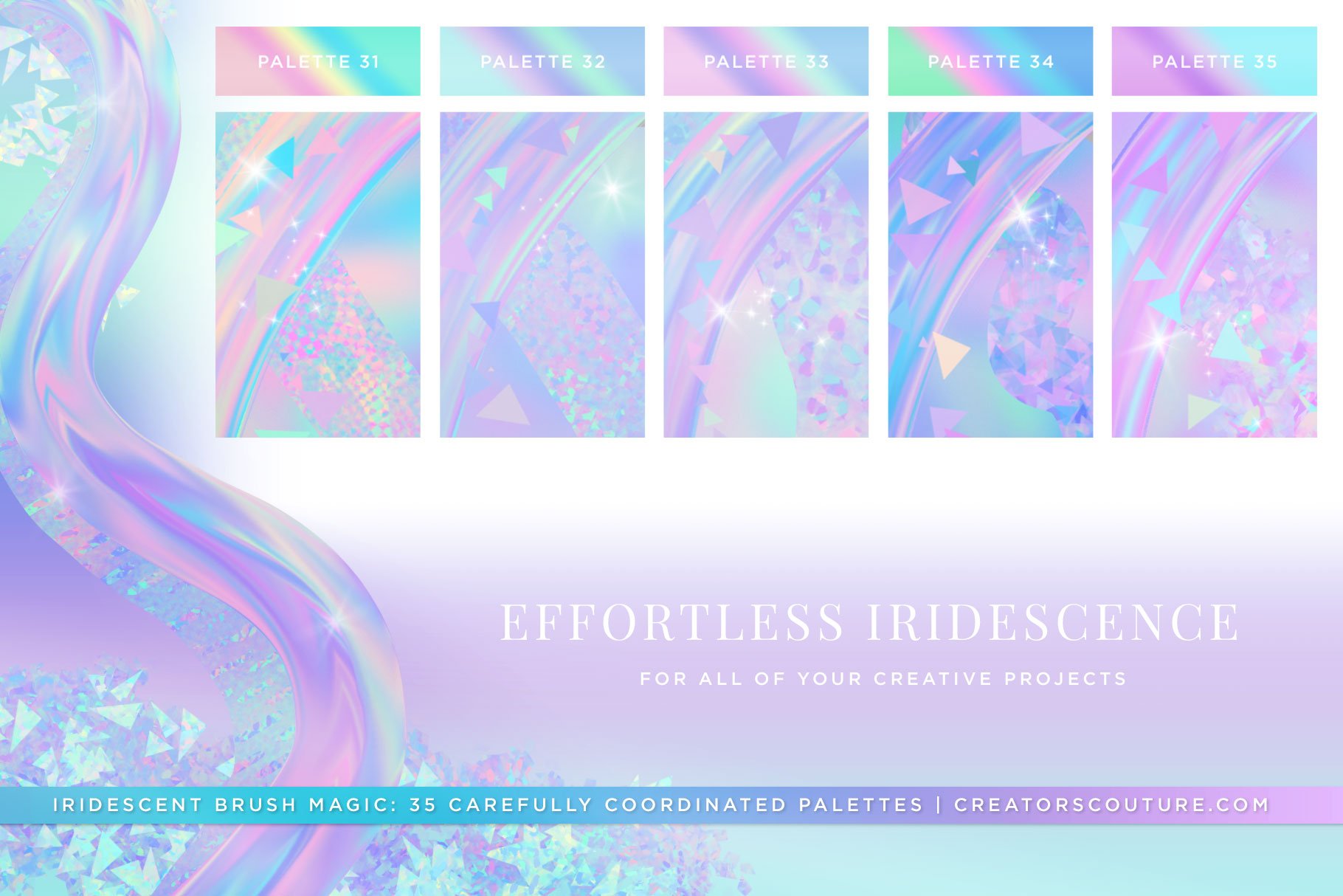iridescent holographic brushes effects 16 39