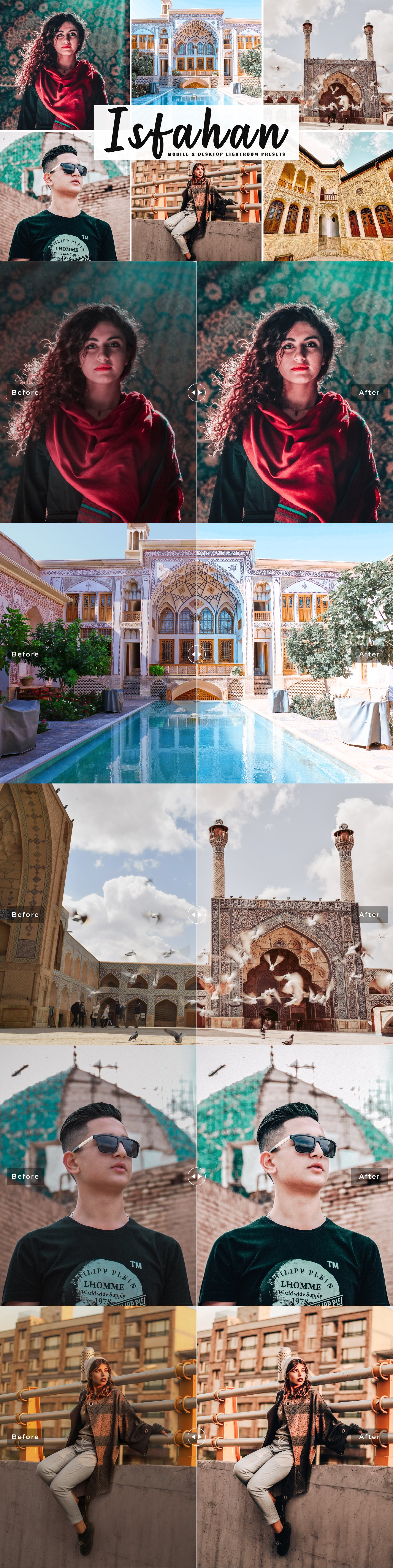 Isfahan Lightroom Presets Packcover image.
