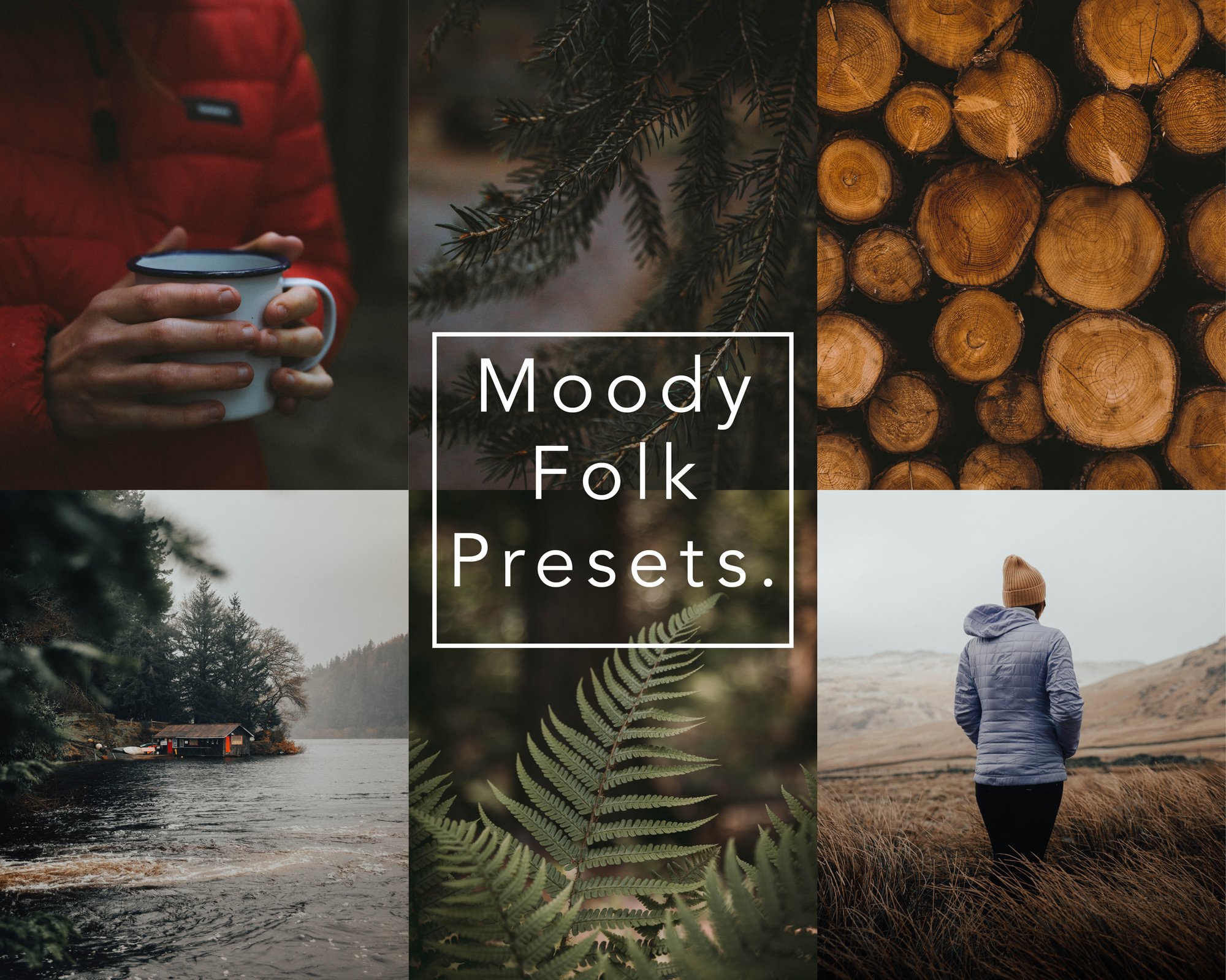 10 Moody Folk Lightroom Presetscover image.