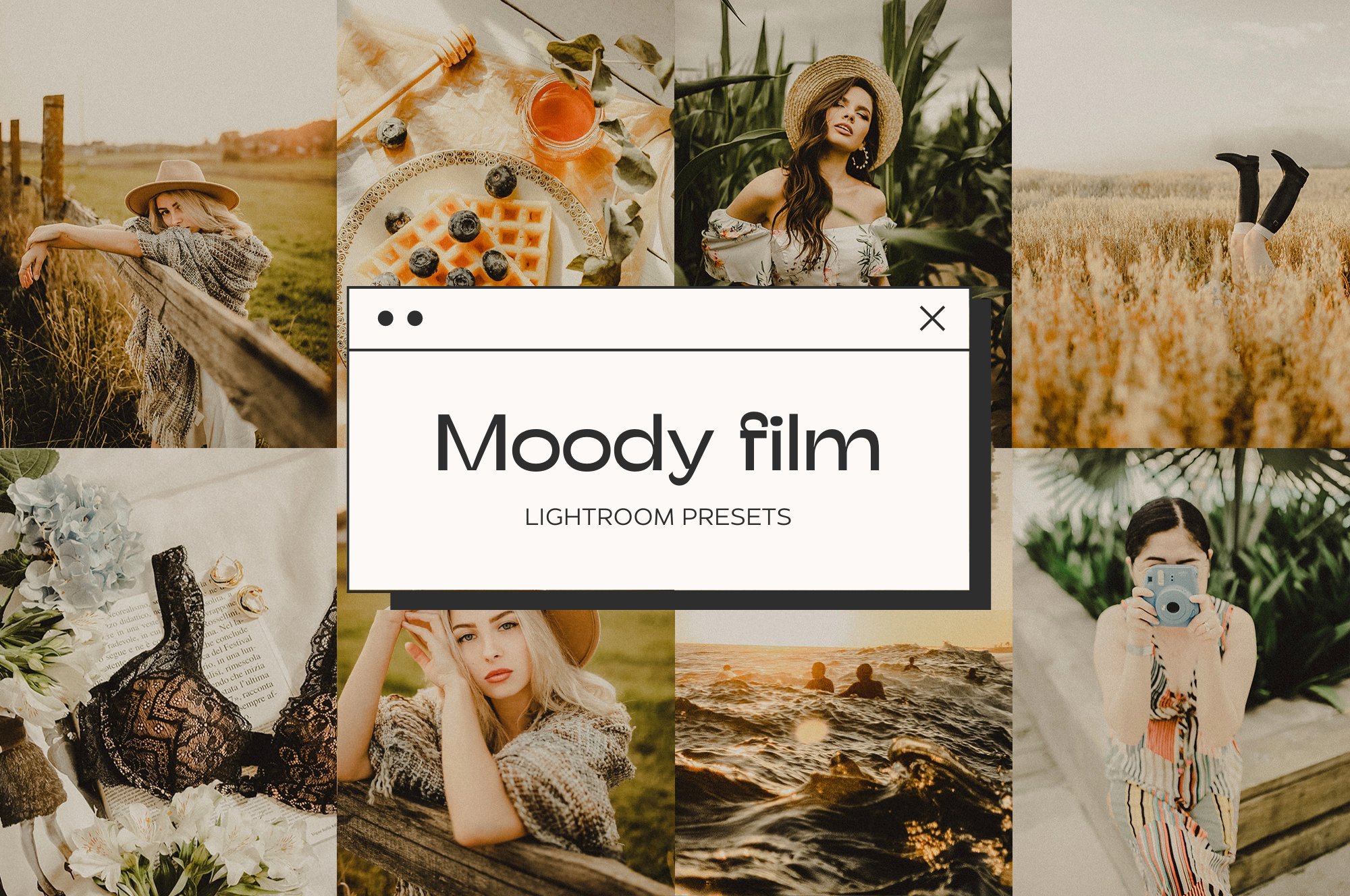 Moody Film Lightroom Presetscover image.