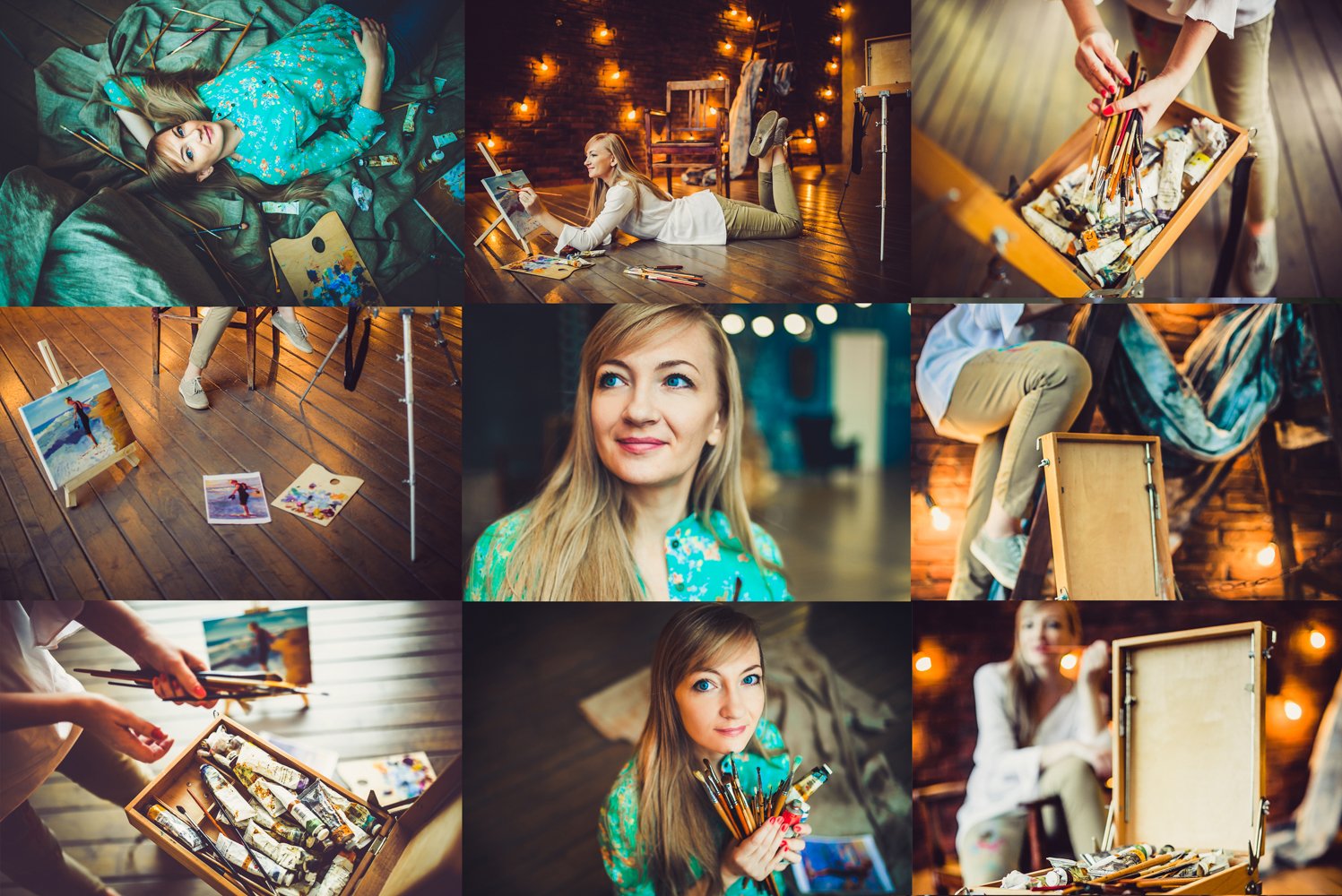 Artist's Workspace-9 presets for Lrcover image.