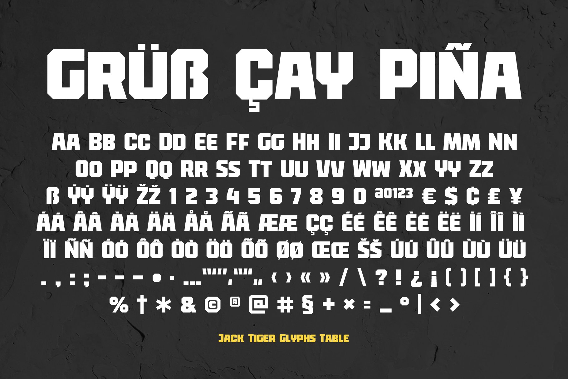 Jack Tiger Sport Font preview image.